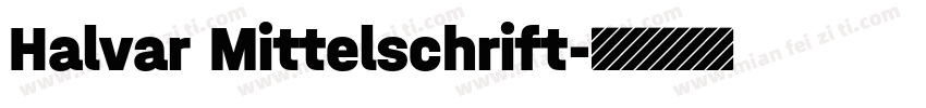 Halvar Mittelschrift字体转换